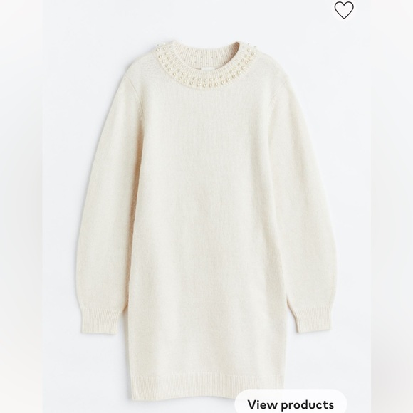 H&M pearl Sweater dress - Picture 1 of 1
